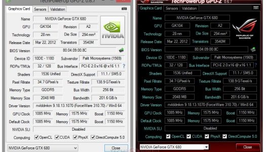 TechPowerUp libera la versión 0.6.7 de su popular GPU-Z