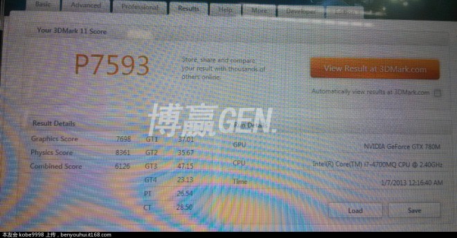 780M 3dmark
