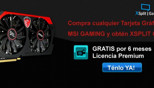 ¡MSI está regalando XPLIT Gamecaster gratis por 6 meses!