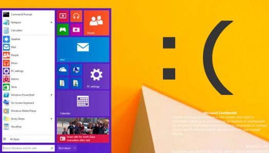 Windows 8.1 Update 2 estaría disponible el 12 de Agosto, pero no incluirá el nuevo menú inicio