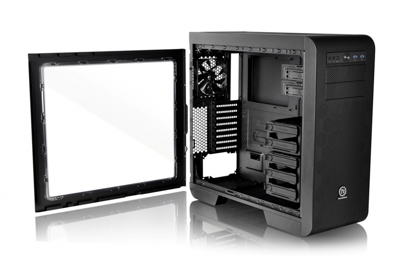 Thermaltake Core V51 is an enthusiast's grade mid-tower that creates unprecedented space for high-end hardware and liquid cooling expansion