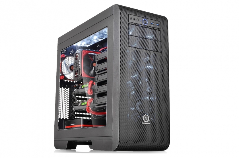 Thermaltake Core V51 retaining the curved metal mesh look and delivering an outstanding cooling performance