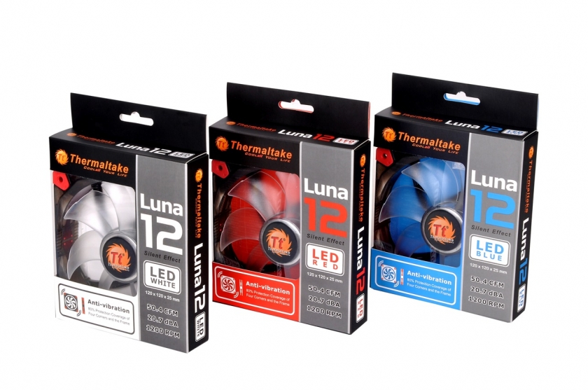 Thermaltake Luna 12CM Series LED Case Fan Series