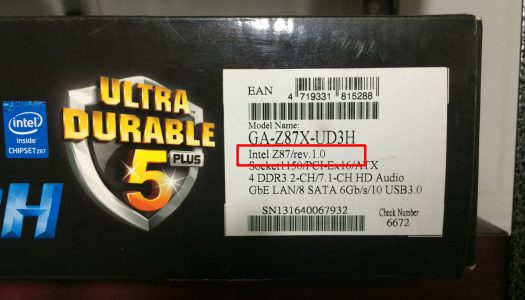 Las diferencias en las revisiones de placas madres de Gigabyte sigue dando más de qué hablar