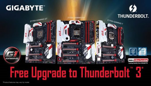 Actualización de BIOS para placas madre Gigabyte con chipset Z170 entrega soporte para Thunberbolt 3