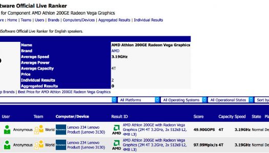 Avistado misterioso procesador Athlon con IGP Vega