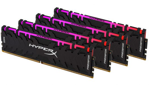 HyperX comienza a vender sus nuevas memorias Predator DDR4 RGB con sincronización infrarroja