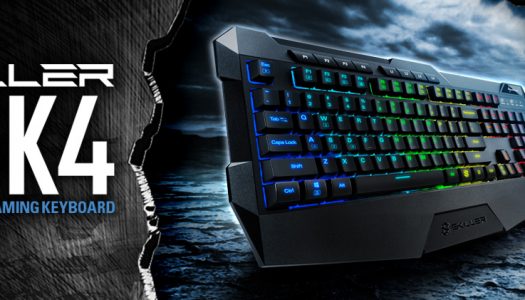 Sharkoon SKILLER SGK4: Teclado de membrana con N-KEY-Rollover e iluminación RGB