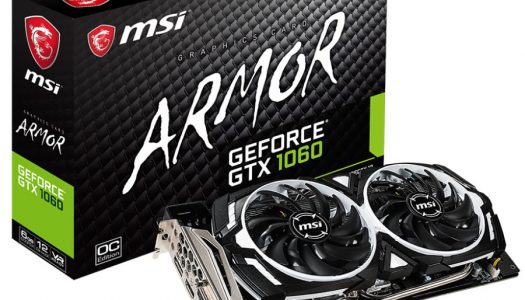 MSI lanza su nueva GTX 1060 6GB Armor OC con memorias GDDR5X