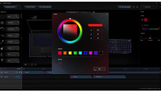 ASUS Republic of Gamers anuncia Aura Creator