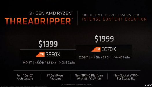 AMD presenta la 3ra Generación de la familia de Ryzen Threadripper: brindando un desempeño inigualable sin compromisos