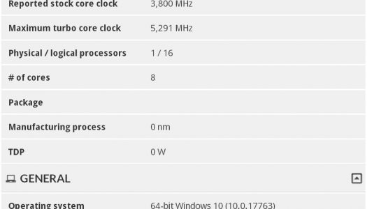 El Intel Core i7-10700K tendría hasta 5,3 GHz de frecuencia turbo