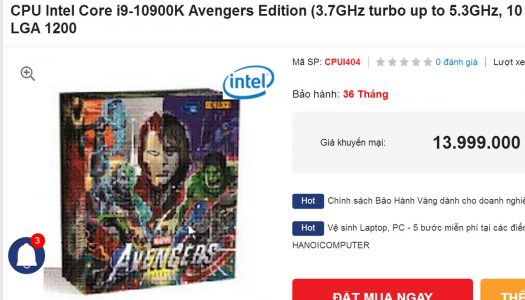 Intel estaría preparando una edición “Marvel’s Avengers” para varios procesadores