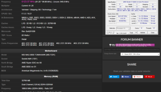 Ryzen 5600X alcanza 6,12 GHz en prueba de overclock